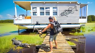 24HR House Boat OFFGRID Challenge blown engine [upl. by Aracat918]