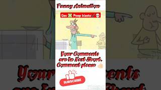 Gas ❎ Poop blasts✔️💀Funny animation 😂  subscribe funny animation shorts [upl. by Ronoc]