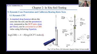 Foundation EngineeringChapter2In Situ Soil Testing Part11Dynamic Cone Penetration and CBR Tests [upl. by Craven]