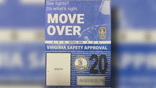 Virginia vehicle inspection stickers get makeover for 2019 [upl. by Odraude]