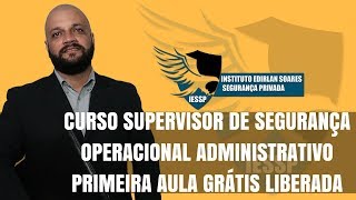 PRIMEIRA AULA GRÃTIS LIBERADA  POR QUE FAZER O CURSO DE SUPERVISOR [upl. by Anilrahc]