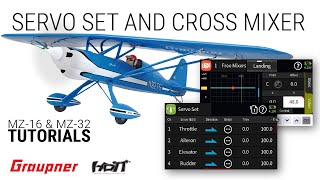 Setting up control surfaces on the Graupner mz16 and mz32 HoTT Telemetry Radios [upl. by Utley]