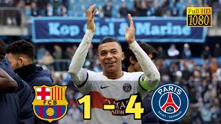 Barcelona vs PSG 1  4 II Highlights amp Goals II Champions League 2024 [upl. by Siocnarf]