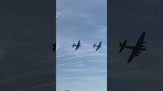 B17G and mklll Lancaster at duxford [upl. by Lavern500]