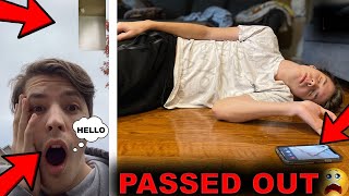 PASSING OUT OVER FACETIME PRANK CUTE REACTION [upl. by Fineman974]