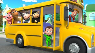 Wheels On The Bus  Animal Song and MORE Educational Nursery Rhymes amp Kids Songs [upl. by Michaele]