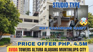 RESALE 🔥 Studio Type Condominiums sa Avida Towers Altura Alabang Muntinlupa City💖 [upl. by Steinke]