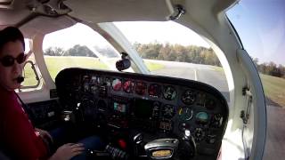 Cessna 340  Startup Departure and Climb [upl. by Hedva]