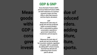 GDP VS GNP  Difference between GDP and GNP  Gross domestic product and Gross national product [upl. by Hardner74]