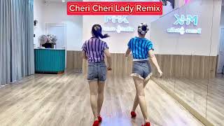 Cheri Cheri Lady Remix 2024 Linedance  Beginer [upl. by Esilegna]