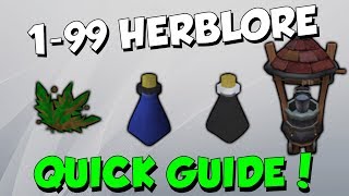 199 Herblore Quick Guide Runescape 3 Fast amp Cost Effective Methods [upl. by Ainyt]