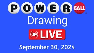 Powerball live Drawing results form Monday September 30 2024  Powerball Drawing Live [upl. by Ahsinev]