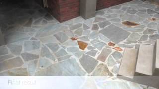 How To Clean FlagStone Patios [upl. by Sawyere]