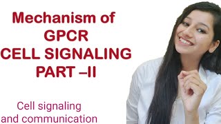 Basic mechanism of GPCR Signaling G protein coupled receptor signalingCell SignalingCSIRNETgate [upl. by Acessej625]