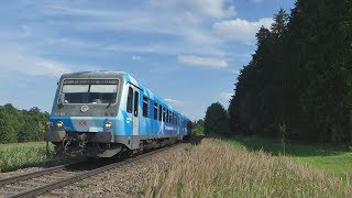 Zugverkehr rund um Mühdorf Ua mit VT 628 BR 218 und Class 77 [upl. by Bancroft]