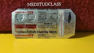 Adclobaz 10 frisium 10 clobazam 10 uses side effects complete information [upl. by Llatsyrc]