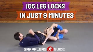 105 Leg Lock Techniques In Just 9 Minutes  Jason Scully BJJ Grappling MMA [upl. by Anecuza]