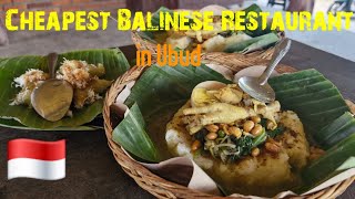 Is this the cheapest Balinese Restaurant in Ubud Bali Kedai Bubuh indonesia bali kedaibubuh [upl. by Piefer]