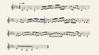 Solo for Piccolo Trombone in Dflat Major [upl. by Idden126]