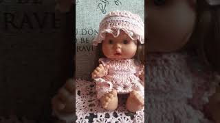 Handmade crochet clothes for Nines dOnil or Marina Pau 26 cm 10 inch doll [upl. by Lazarus]