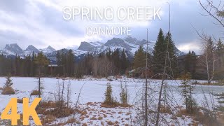 Spring Creek  Canmore Alberta  Winter Walk [upl. by Rusty]