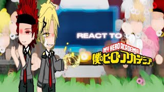 Class 1A Mha react to Denki and Kirishima  part 2  please read description [upl. by Jennings]