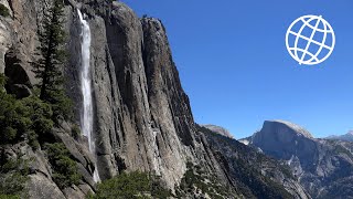 Yosemite Falls Yosemite National Park USA Amazing Places 4K [upl. by Binni]