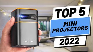 Top 5 BEST Mini Projectors of 2022 [upl. by Nagrom]