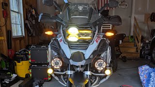 Lone Rider Moto Lights R1250GSA [upl. by Eulalia]