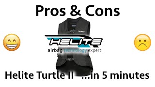 Pros and Cons of the Helite Turtle 2 Airbag [upl. by Zanahs]