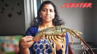 Lobster cooking ampCleaningLobster roast in malayalamHow to cook Lobster in malayalampuliyum swadum [upl. by Yema]