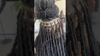 Distressed loc retwist 😱✨softlocs tutorial protectivestyles blackgirlhairstyles hair style [upl. by Narih722]