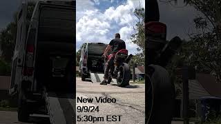 Pit Bull trailer restraint part 1 coming out today motorcycle trailer [upl. by Eenimod]