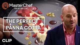 White Chocolate Panna Cotta  MasterChef Australia  MasterChef World [upl. by Scotty]