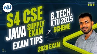 Java KTU Exam Tips s4 cs supplementary Malayalam  AJU Computer Science [upl. by Camala]