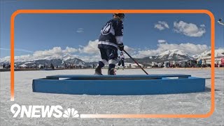 Pond hockey tournament set to begin at Dillon Reservoir [upl. by Laforge]