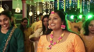 HALDI DANCE  ATHIRA amp SARATH  KERALA HINDU WEDDING HALDI [upl. by Kassie]