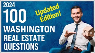 Washington Real Estate Exam 2024 100 Questions with Explained Answers  Updated Edition [upl. by Nasia]