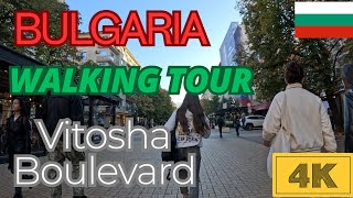 🇧🇬SOFIA BULGARIA VITOSHA BOULEVARD WALKING TOUR 🚶✨travel vlog bulgaria sofia walkingtour vlogs [upl. by Gent]