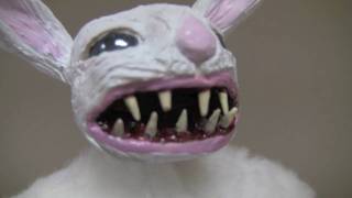 quotClyde The Angry Bunnyquot  OOAK Art Doll Sculpted by Amy DeCaro [upl. by Ylrebmi]