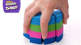 Super Satisfying and Colorful 10 Minute Kinetic Sand Compilation Squishing Slicing and Flowing [upl. by Demaggio]