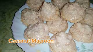 Coconut Macroonhow to make bakery stayle coconut Macroon recipe by cooking with ASMA [upl. by Philps]