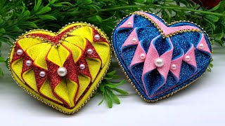 Crafts for Valentines Day Homemade gifts February art projects easy valentine craft by craftosme [upl. by Swithbart]