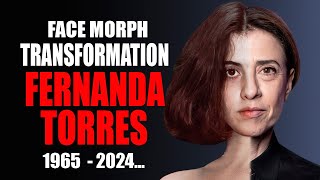 Fernanda Torres  Transformation Face Morph Evolution 1965  2024 [upl. by Zoie]