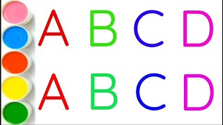 English Alphabets AZ with colours  ABC Alphabets  Kids Education [upl. by Aibat]