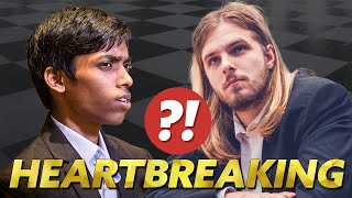 HEARTBREAKING BLUNDERS  Praggnanandhaa vs Richard Rapport  Prag Masters 2024 [upl. by Nodroj]