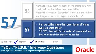 Oracle PL SQL interview question  Creating Same Type of trigger on same table [upl. by Nawat]