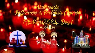 Gervasis Prothasis Church Akaparmbu Church Festival 2024 [upl. by Enilesoj]