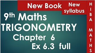 9th maths chapter 6 exercise 63 full answers tn samacheer hiba maths [upl. by Eesdnil880]