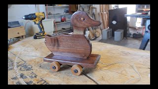 Making A Classic Wooden Duck Toy [upl. by Htrag999]